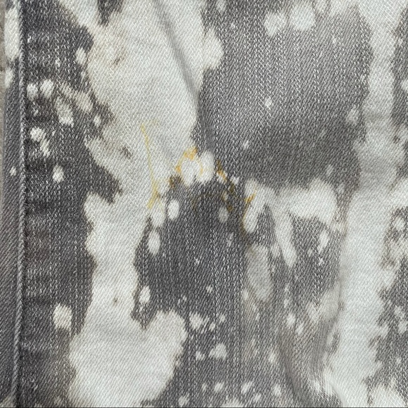 Gray Bleach Dye Splatter Tie Dye Jeans Wet Seal - Picture 11 of 16